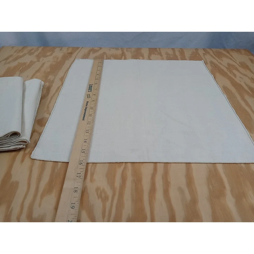 Lot Of 4 Vintage White Cloth Napkins Off White‎ Beige Table Decor Dinner Napkins